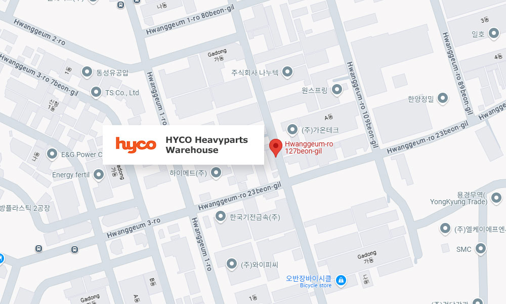 HYCO warehouse map